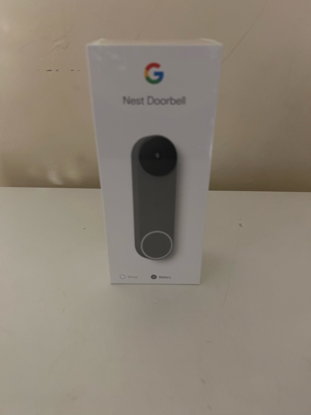 New Google Nest Doorbell Battery (2nd Generation) Ash Gray GA02076-US Doorbell